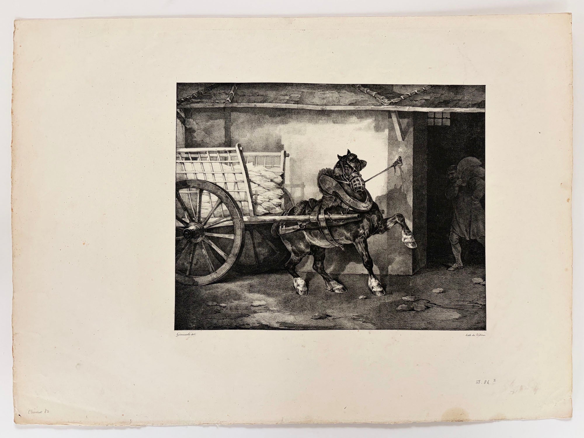 Le cheval du platrier.  1822.