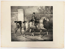 Charger l'image dans la galerie, Deux chevaux promenés par un jockey.  1822.
