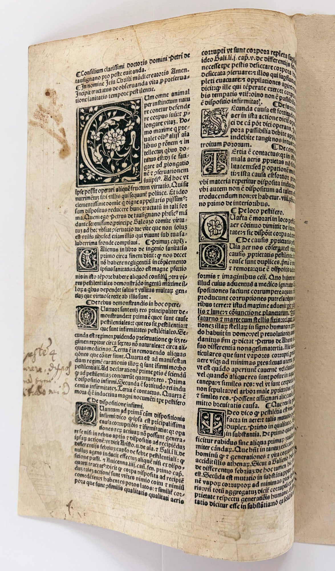 [La visite médicale au chevet d'un malade atteint de la peste].  1495.