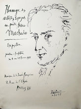 Charger l'image dans la galerie, Affiche d'exposition "Hommage des artistes Espagnols au poète Antonio Machado" à la maison de la pensée française. 1955.
