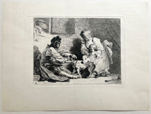 Charger l&#39;image dans la galerie, L&#39;enfant au chien. Un homme et une femme jouant avec un enfant et un chien.  1778.
