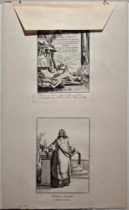Divers habillements des prêtres de Russie. Le Prince.