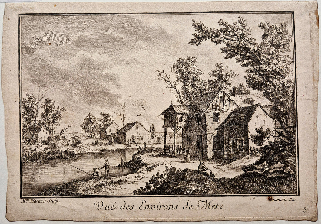 Vue des environs de Metz. Martinet.