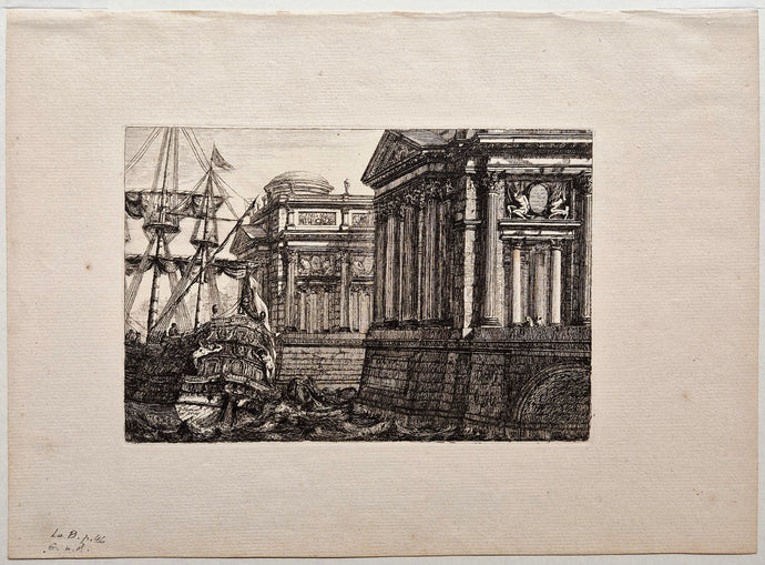 [Etude d'Architecture, bateau]. Moreau.