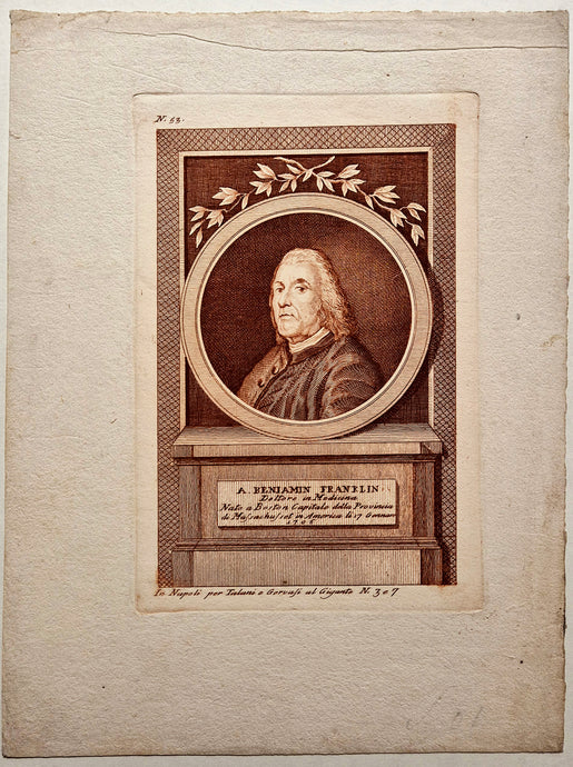 Portrait de Benjamin Franklin.