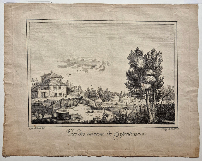 Vue des environs de Carpentras. Bidauld.