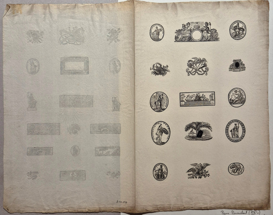 Feuille de divers ornements (République Française).