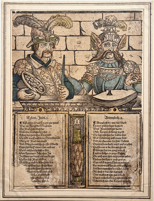 Eglon et Abimelech. Schön.