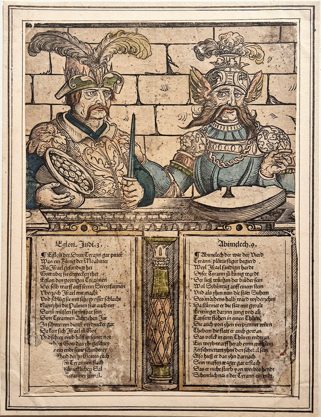 Eglon et Abimelech. Schön.