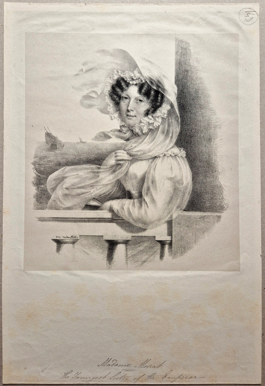 Madame Murat. Teltscher dessin.
