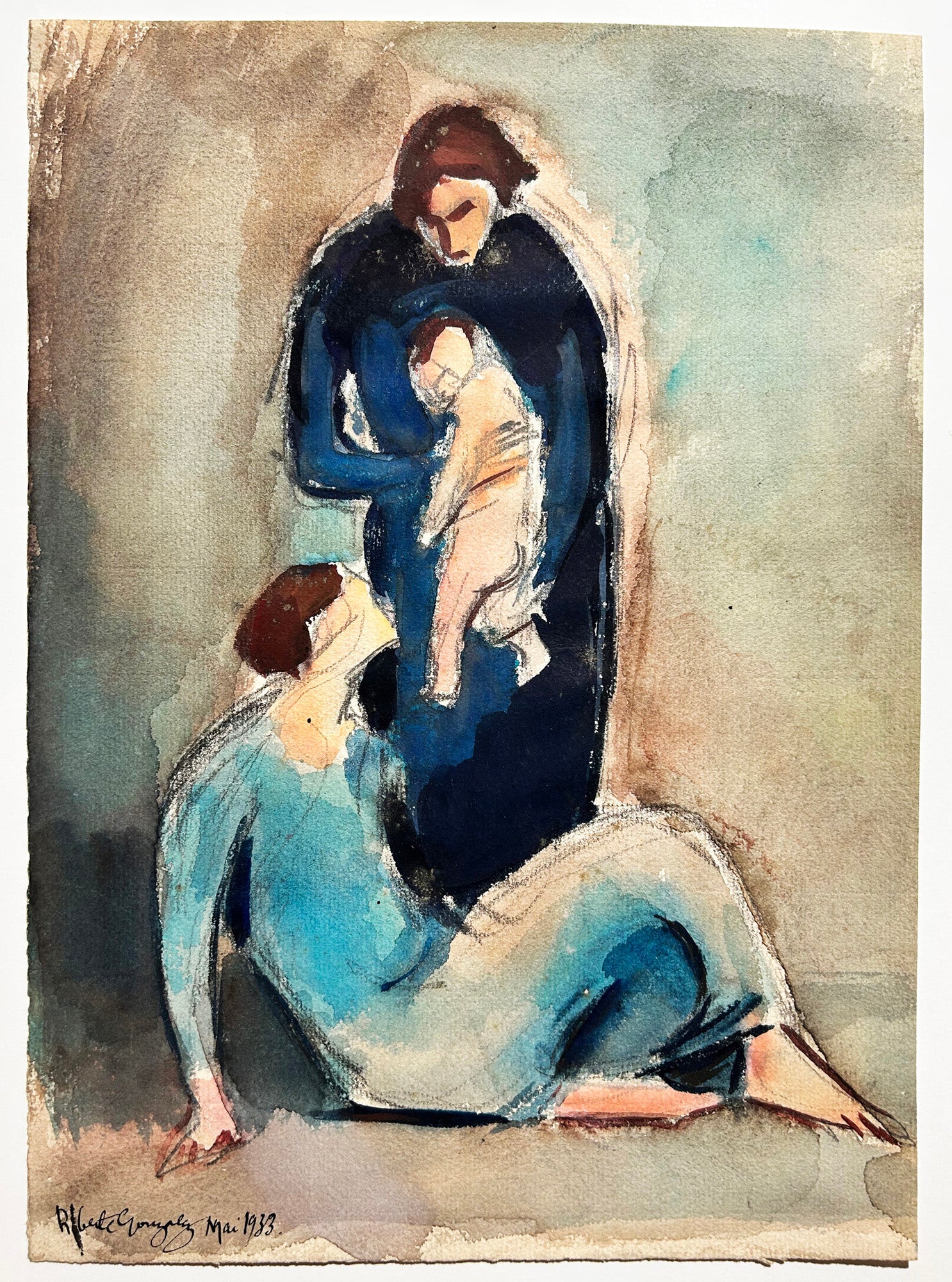 [La maternité]. Gonzalez dessin.