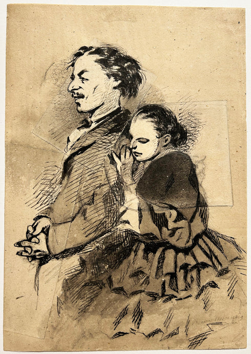 couple en soirée. Monnier Henry