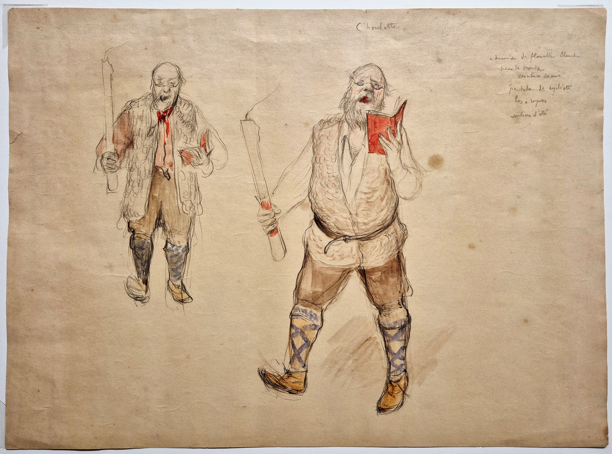 [Le prédicateur]. dessin de Jean Veber.