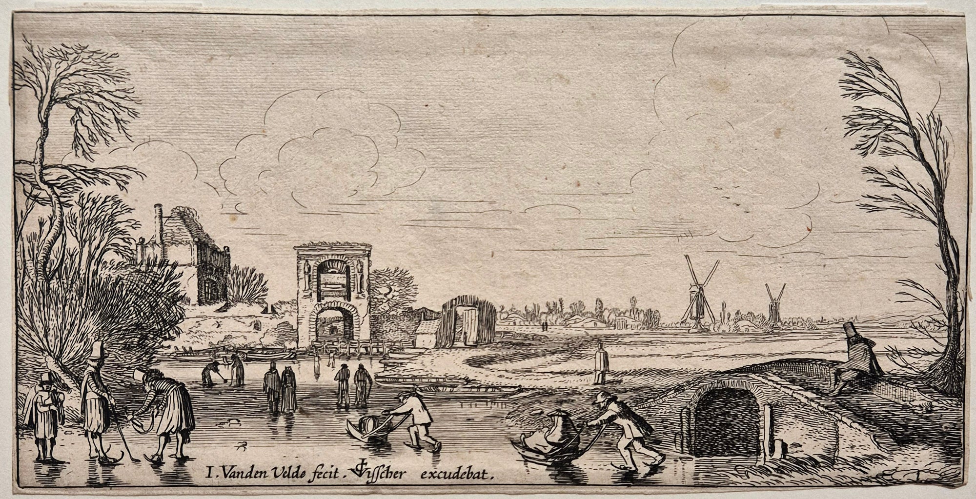 [Paysage d'hiver]. Van de Velde.