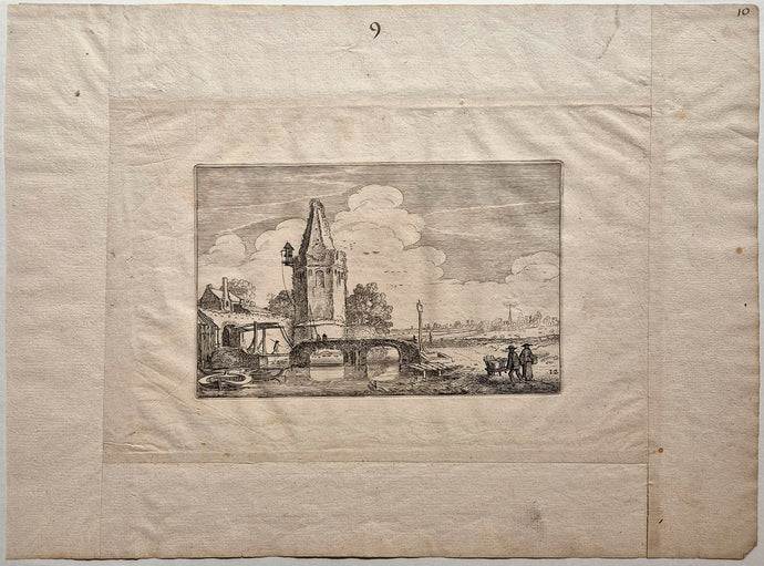 Une tour de la rivière Niers. Van de Velde.