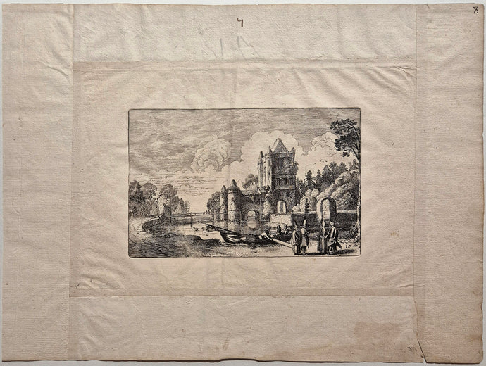 Le port d'Amsterdam à Haarlem. Van de Velde.