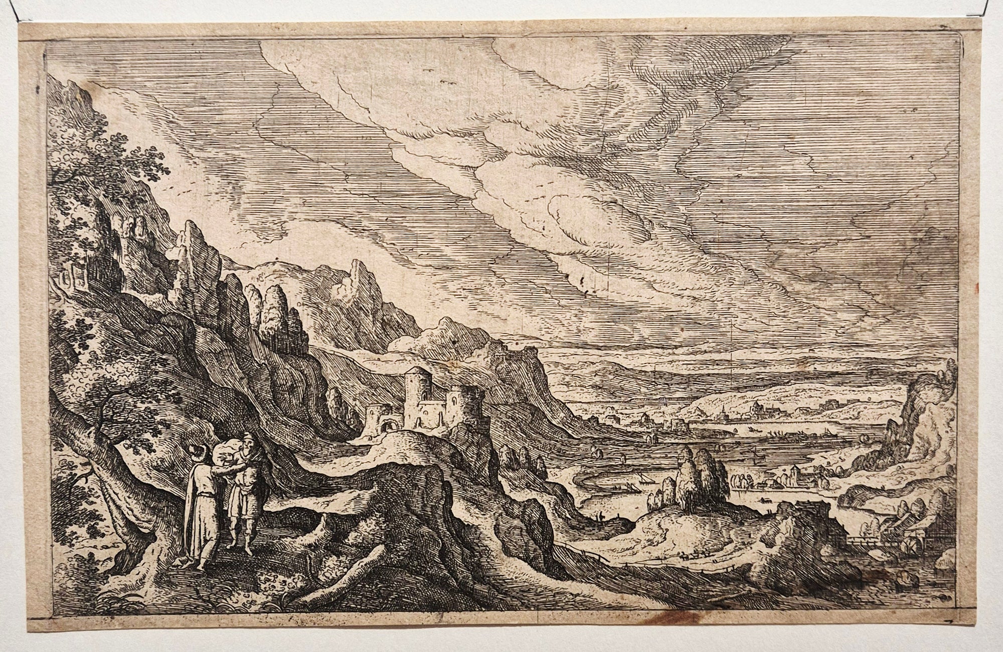 [Paysage avec village à l'arrière plan]. BOL Hans.