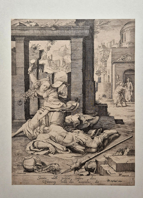 Jahel tuant Sisera. Leyden.