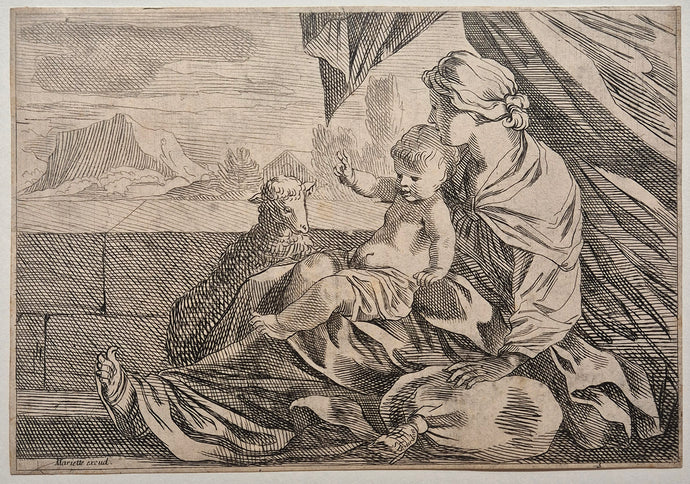 La vierge et l'enfant. Bourdon.