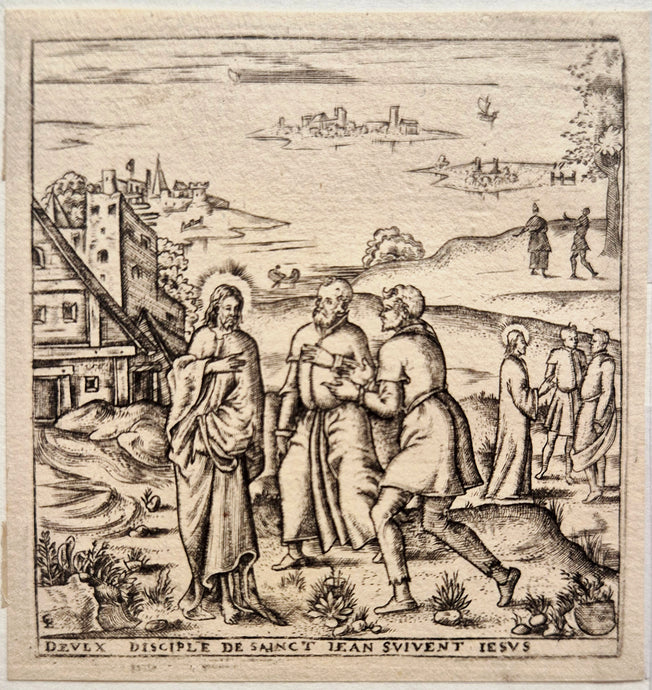 Deux disciples de Saint-Jean suivent Jésus. Gaultier.