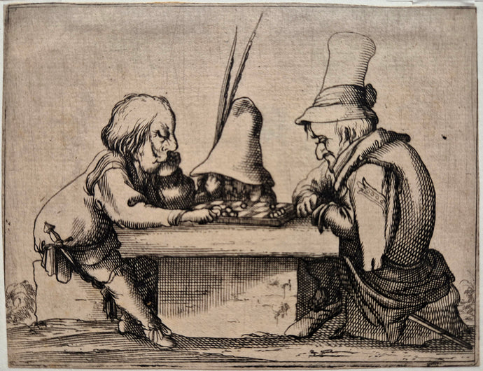 Le jeu des dames. Callot.