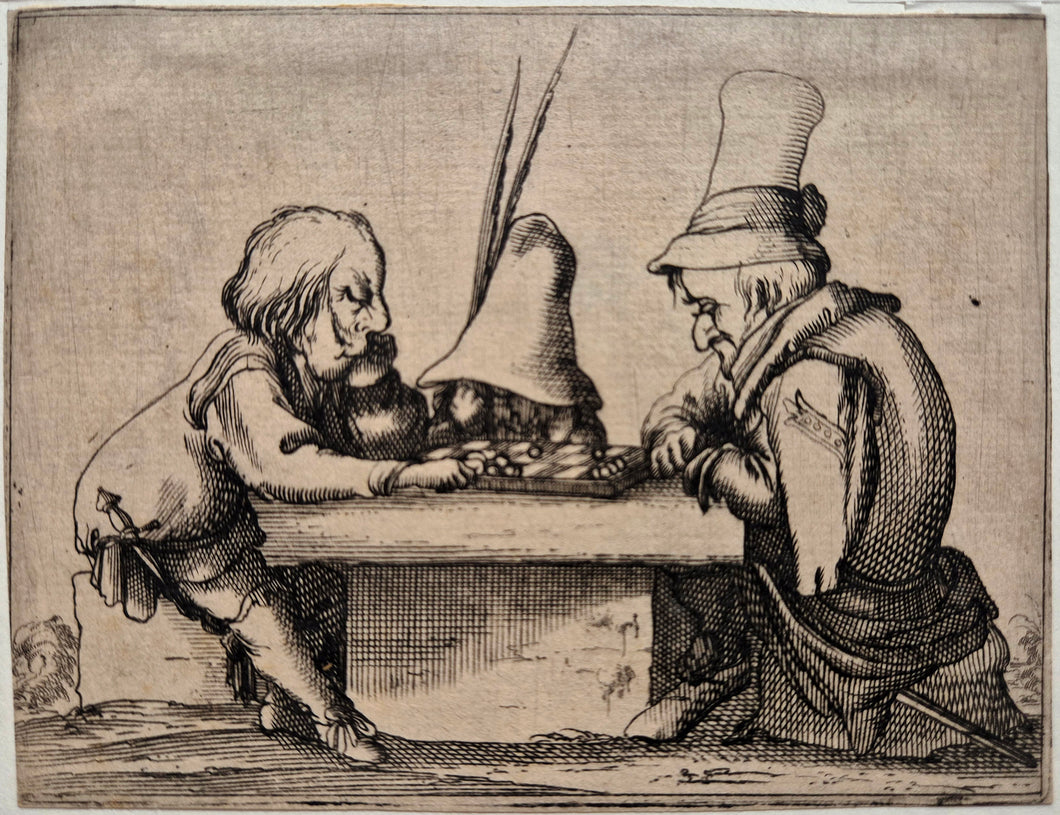 Le jeu des dames. Callot.