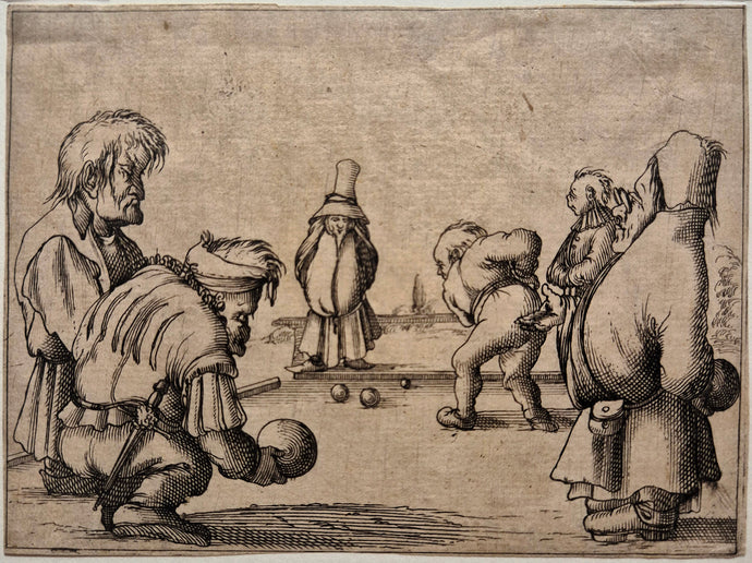 Le plaisant jeu du cochonnet ou de la boule. Callot.
