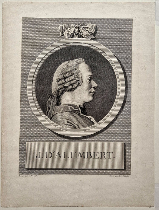 Portrait de Jean d'Alembert. Cathelin.