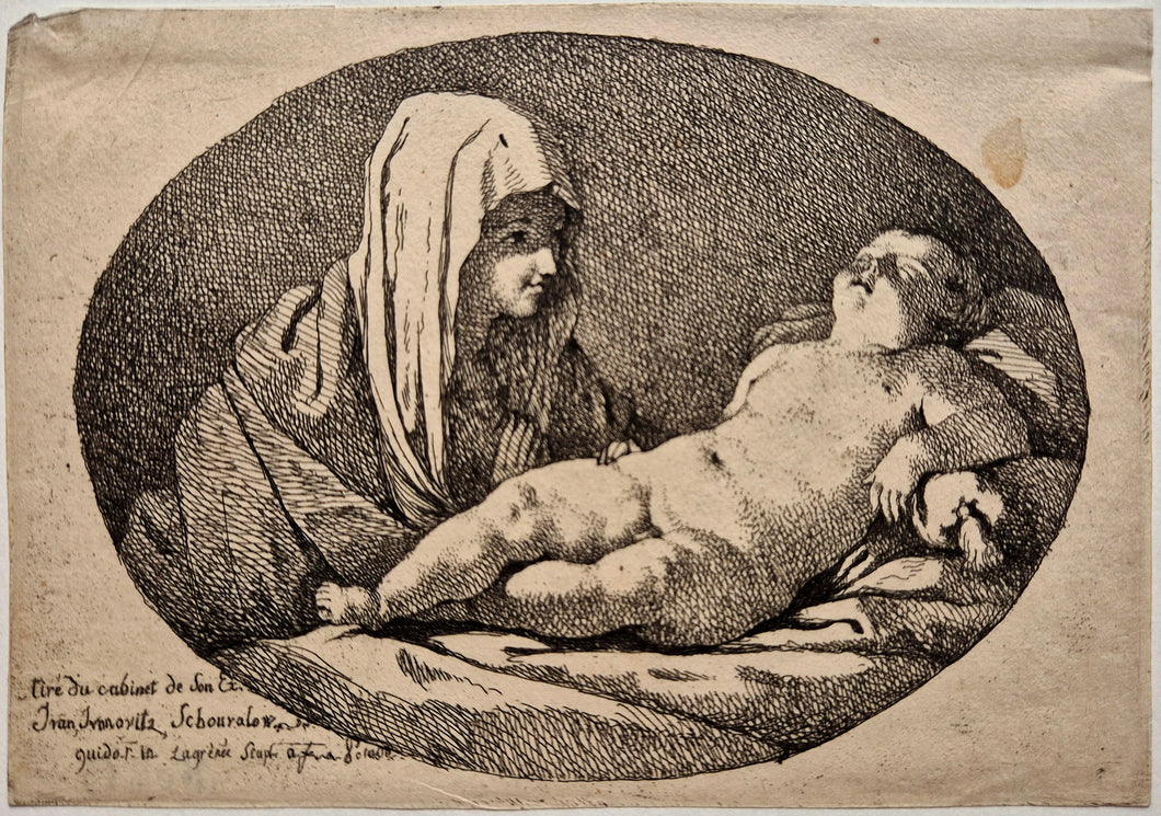 Le sommeil de Jésus. LAGRENEE.