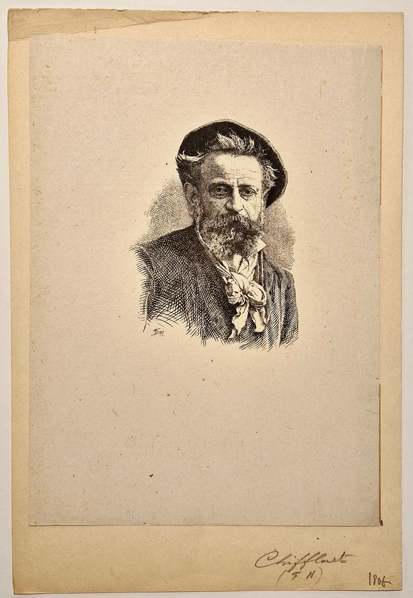 Portrait de François Chifflart (1825-1901). 1880.