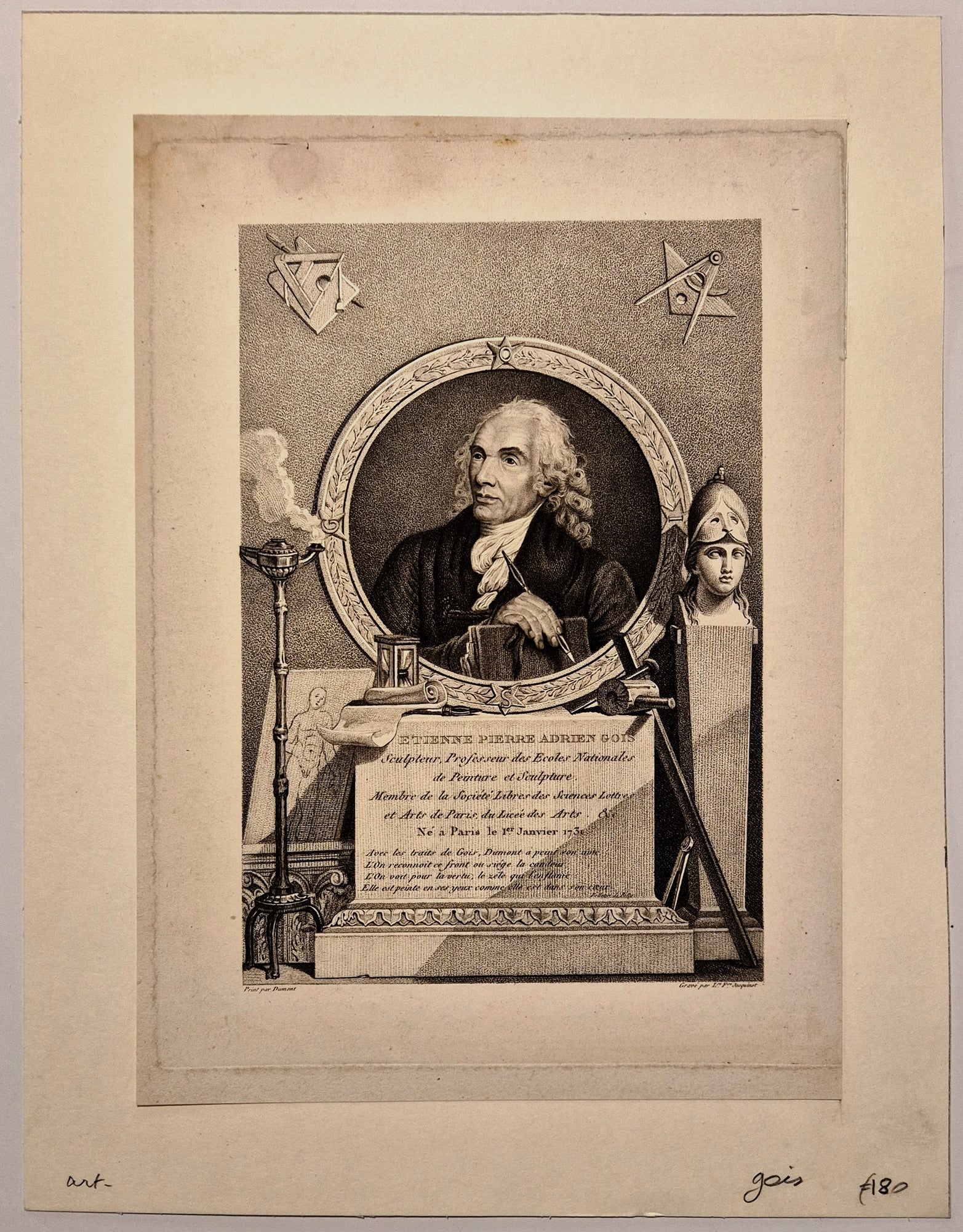 Portrait d'Etienne Pierre Adrien Gois.