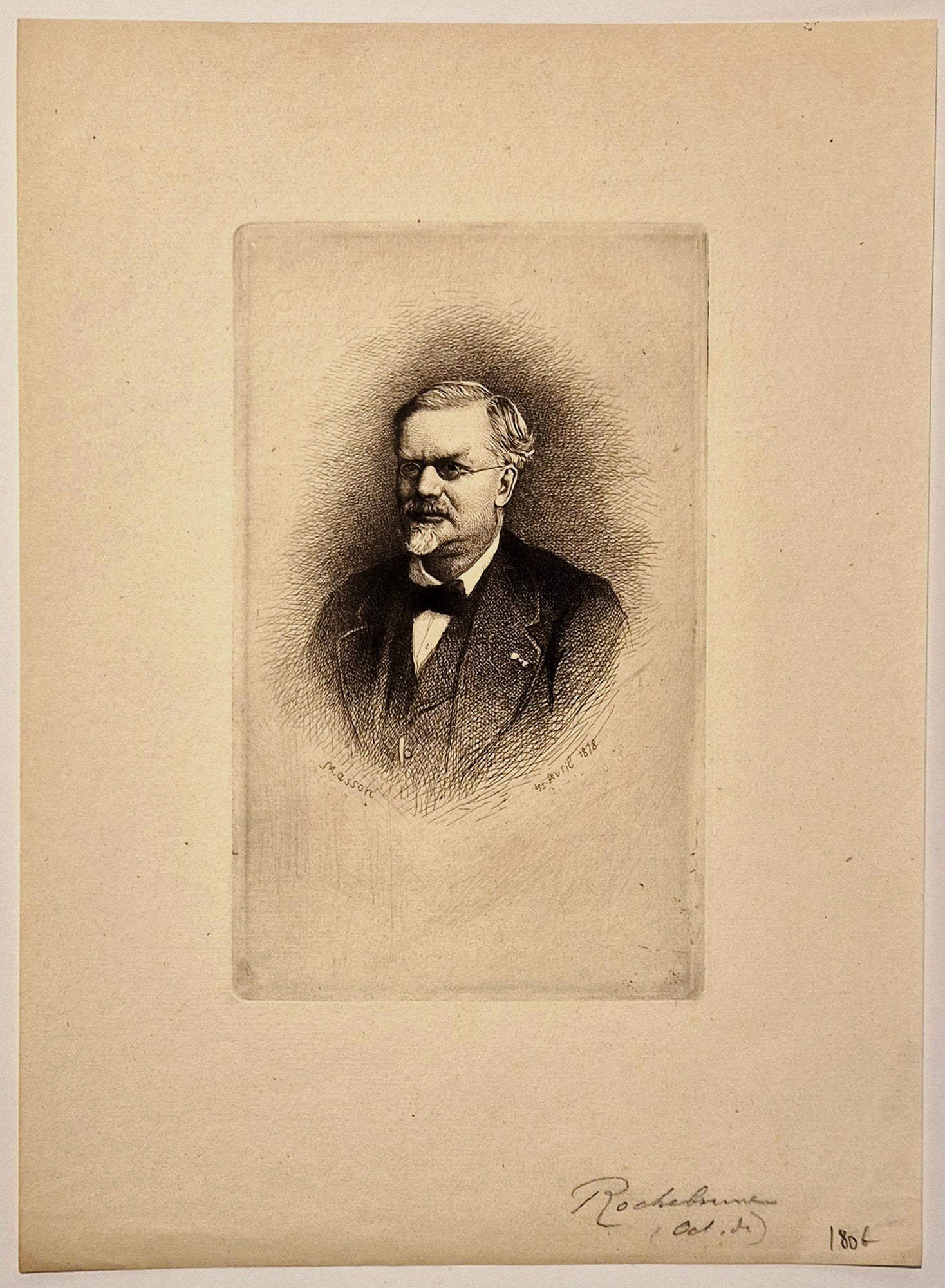 Portrait d'Octave Rochebrune. 1878.