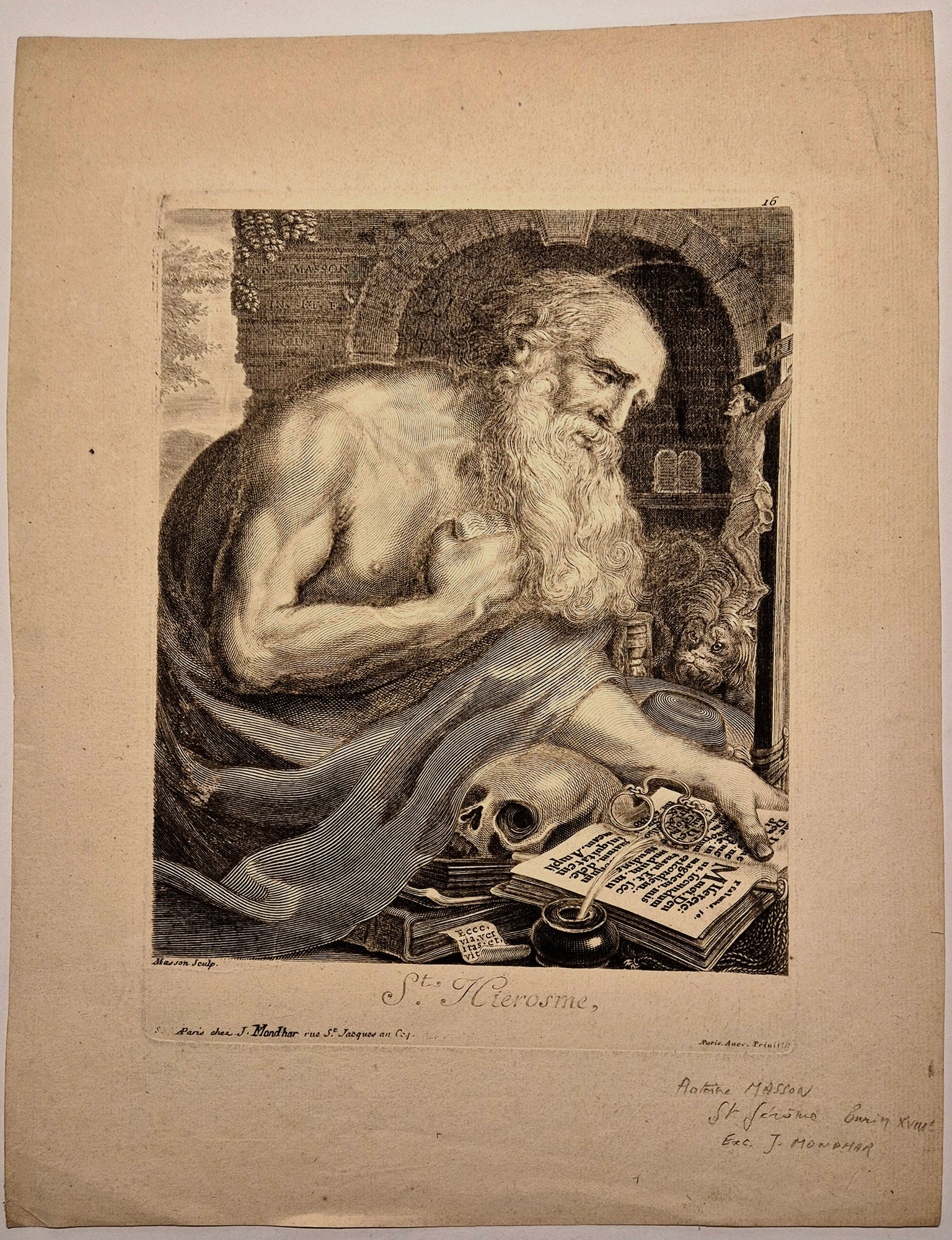 St Jérôme. 1693.