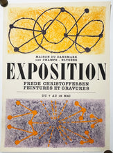 Charger l'image dans la galerie, Affiche d'exposition "Frede Christoffersen peintures et gravures" à la maison du Danemark. 1957.
