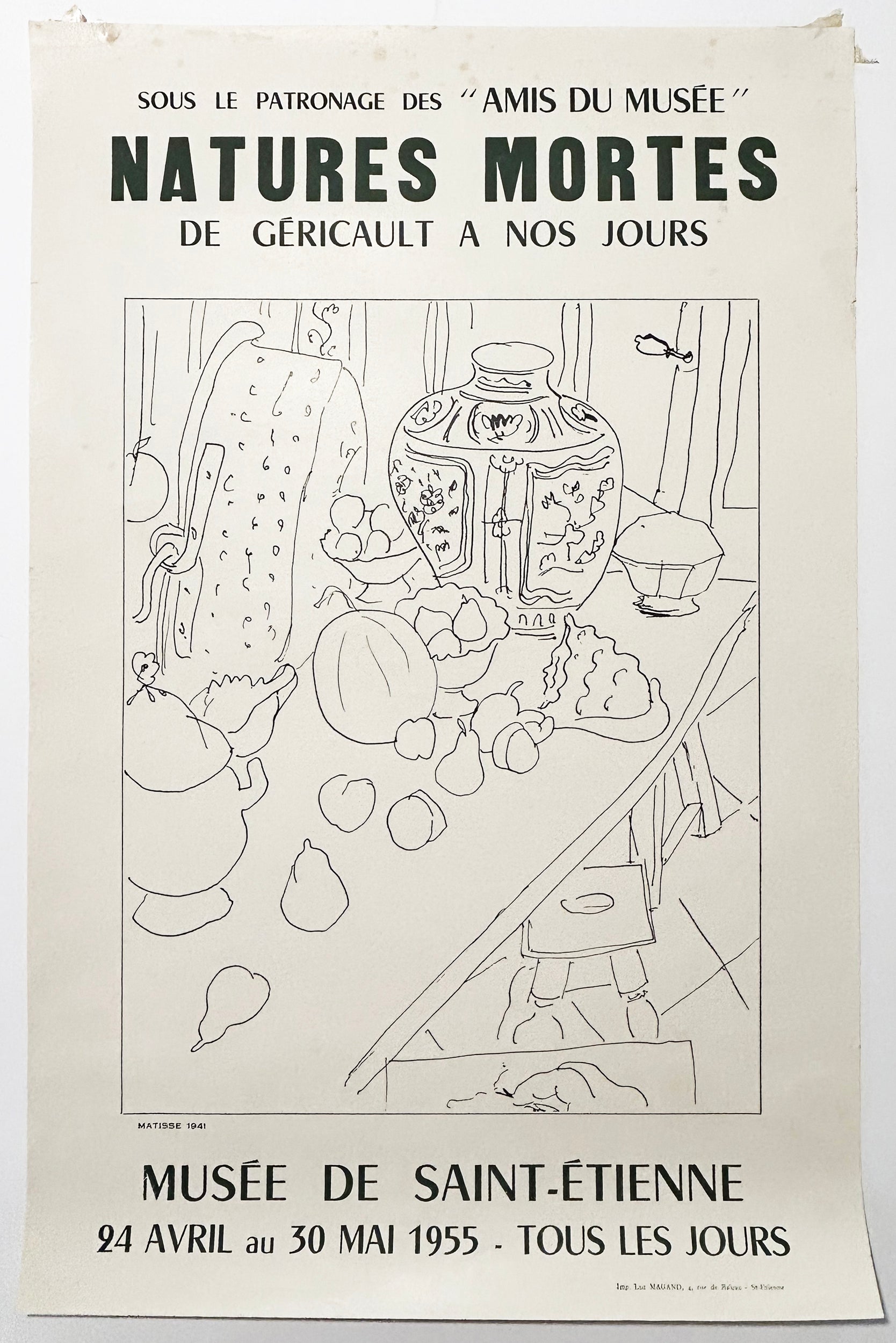 Affiche d'exposition, sous le haut patronage des 