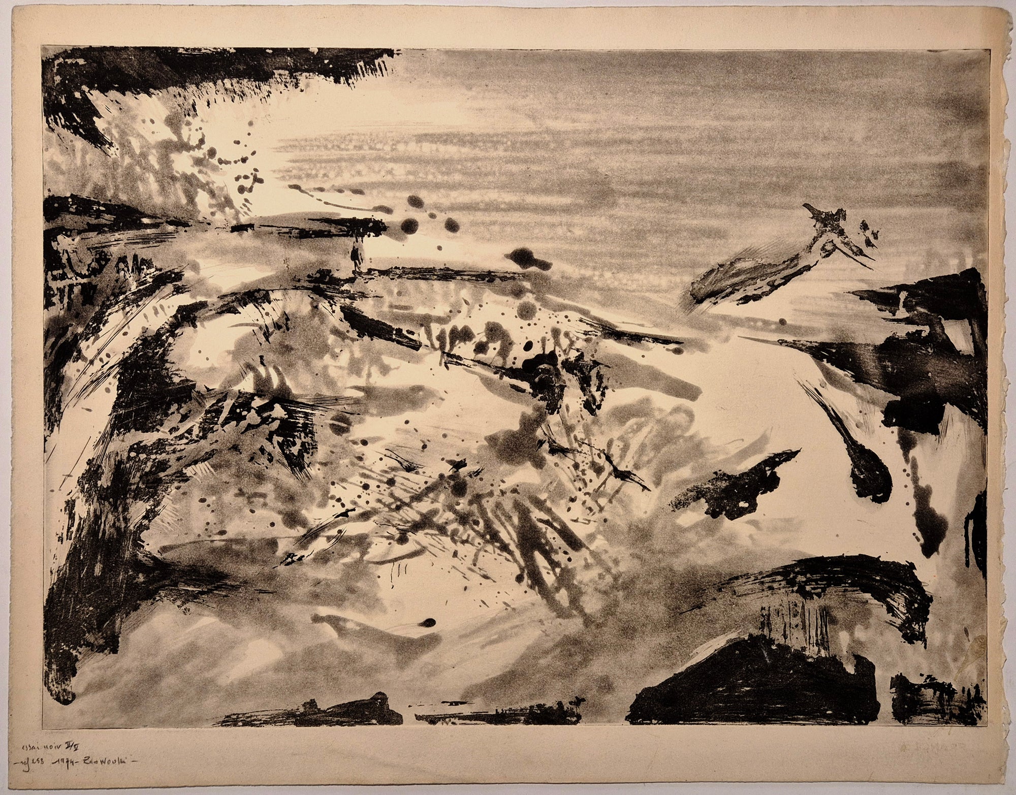 Essai noir II/V. 1974.