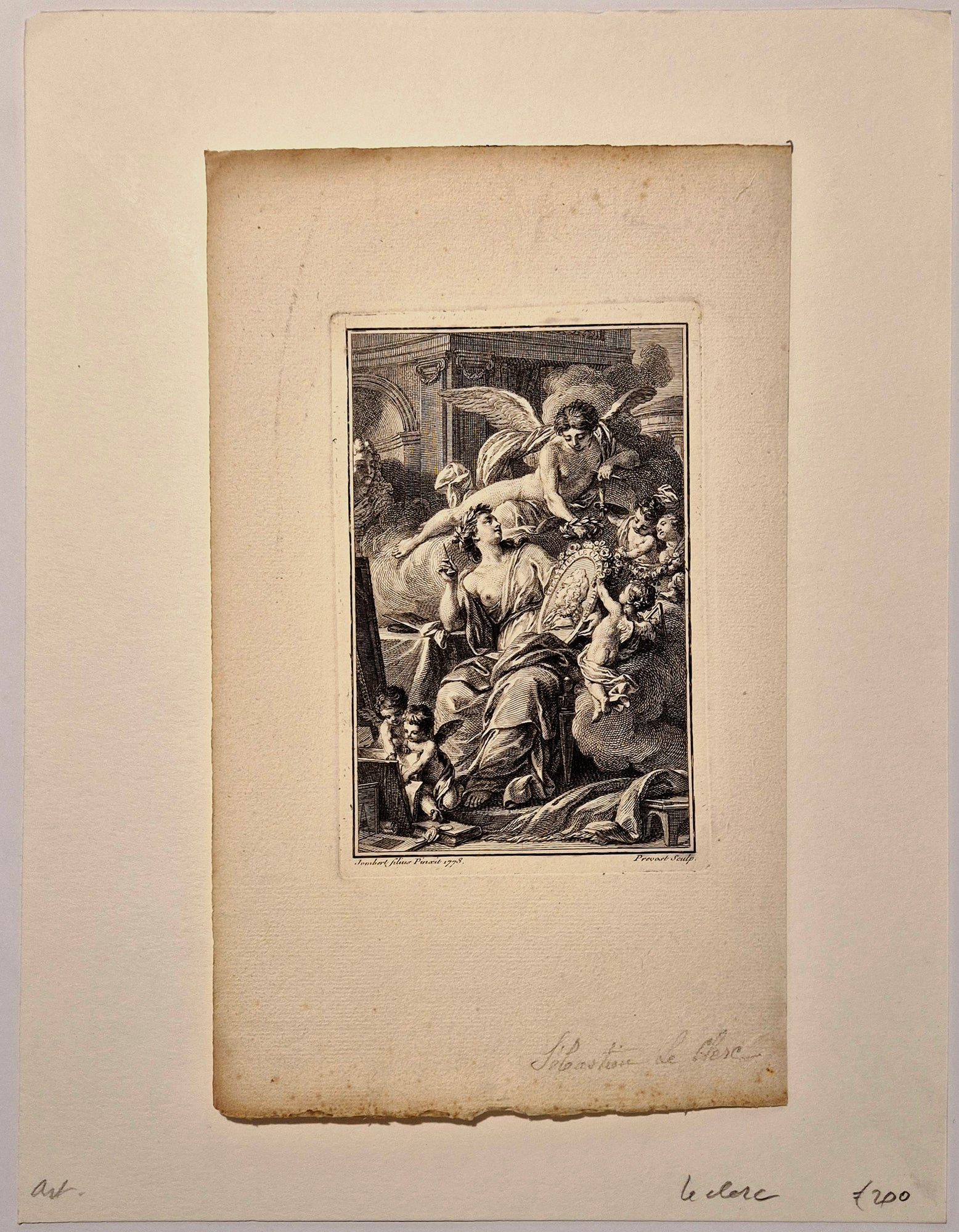 Portrait de Sébastien Leclerc. 1773.