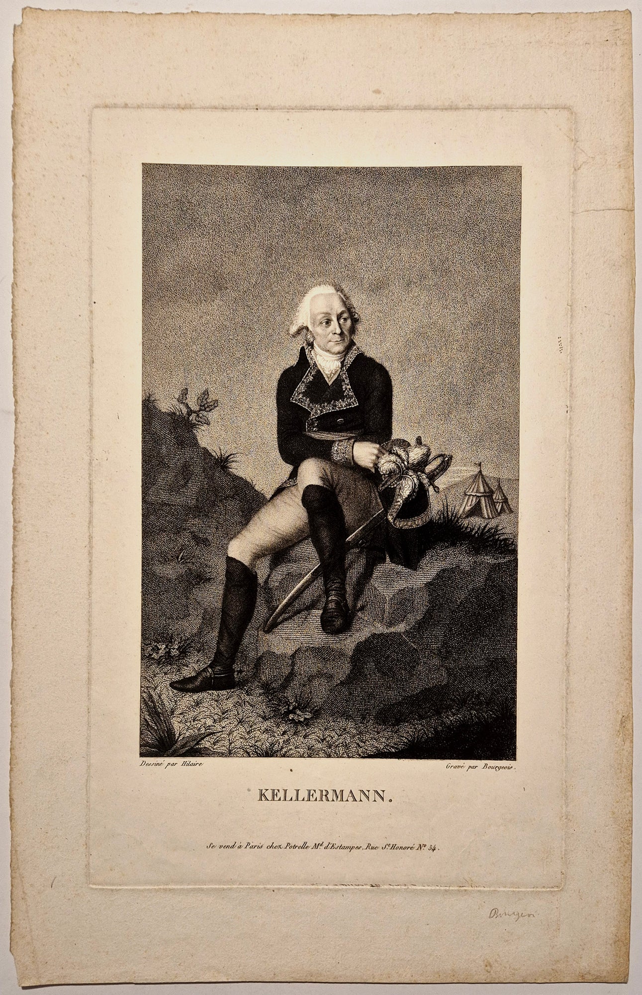 Portrait en pied du Maréchal François Étienne Christophe Kellermann (1735†1820). 1803.