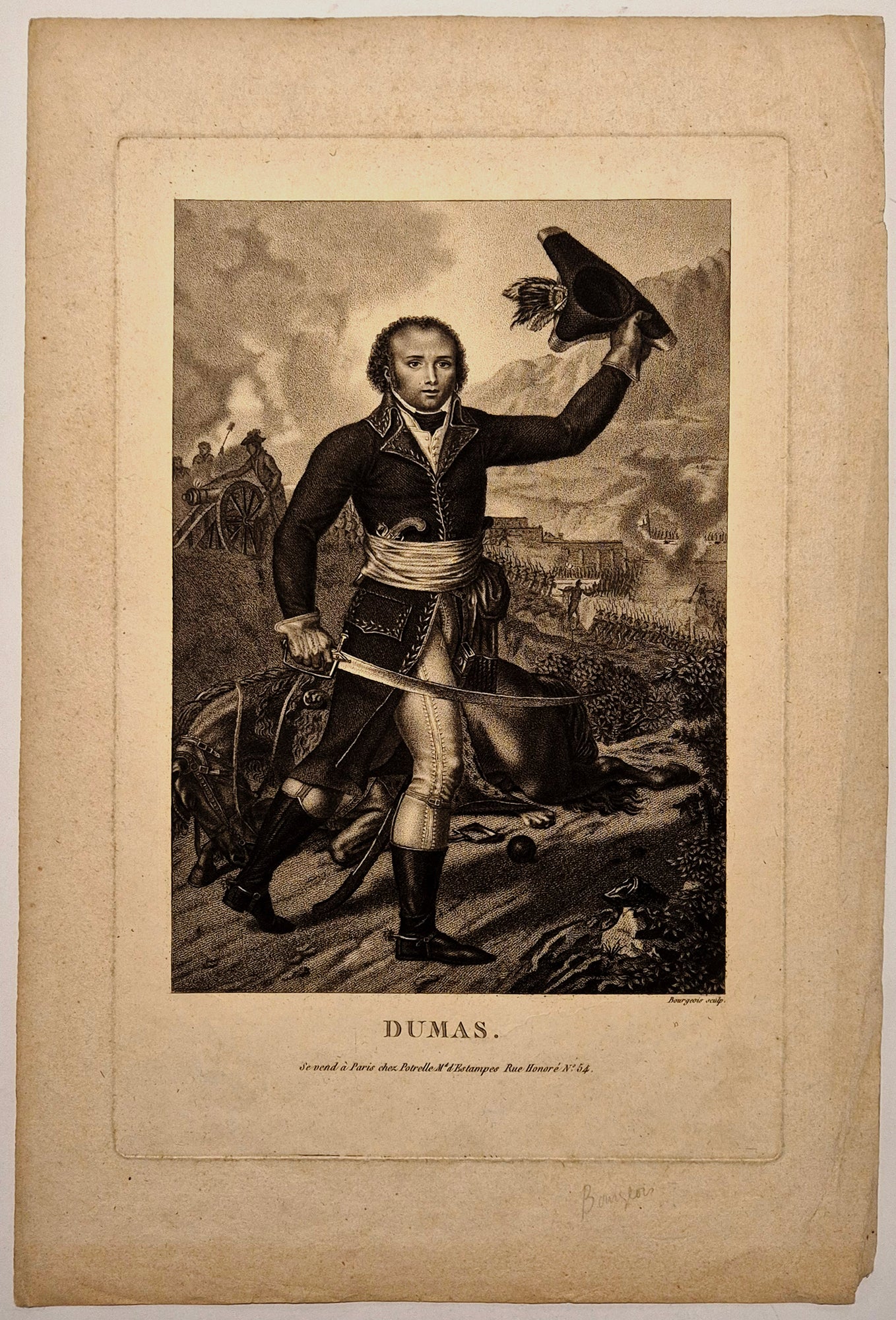Portrait de Thomas Alexandre Dumas. 1803.