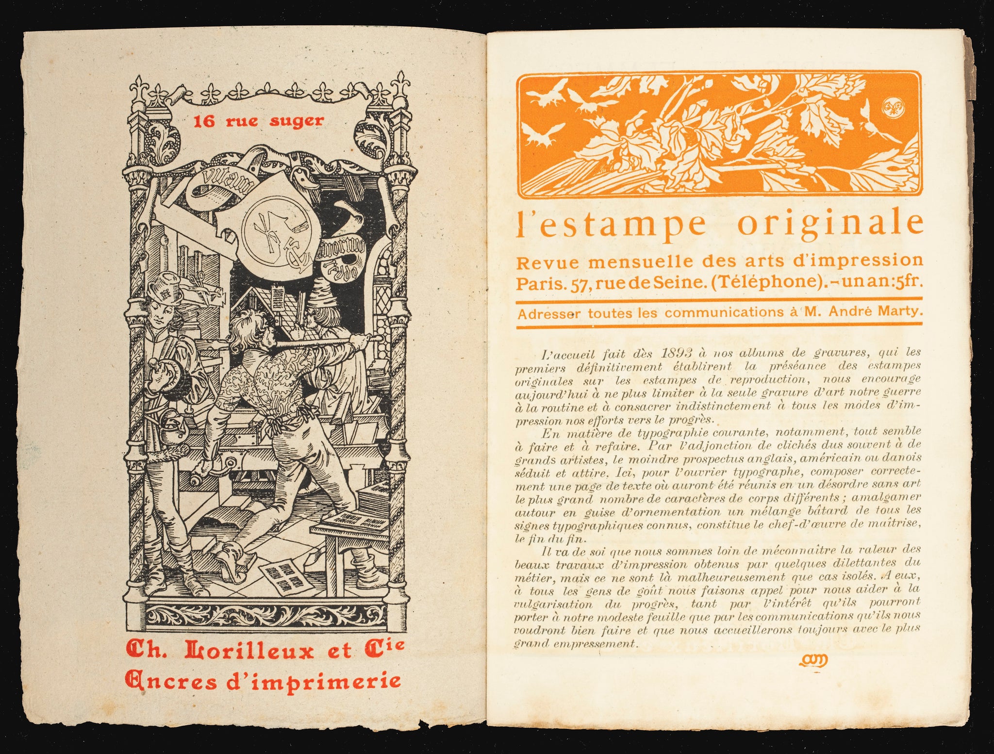 Petit Journal de L'Estampe Originale, 57 rue de Seine, Paris. Juillet