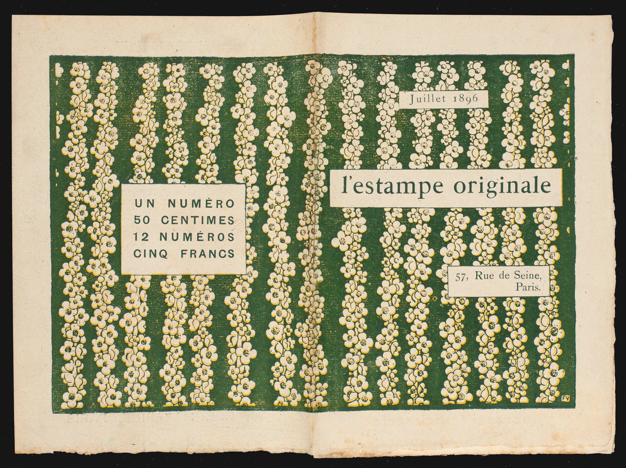 Petit Journal de L'Estampe Originale, 57 rue de Seine, Paris. Juillet