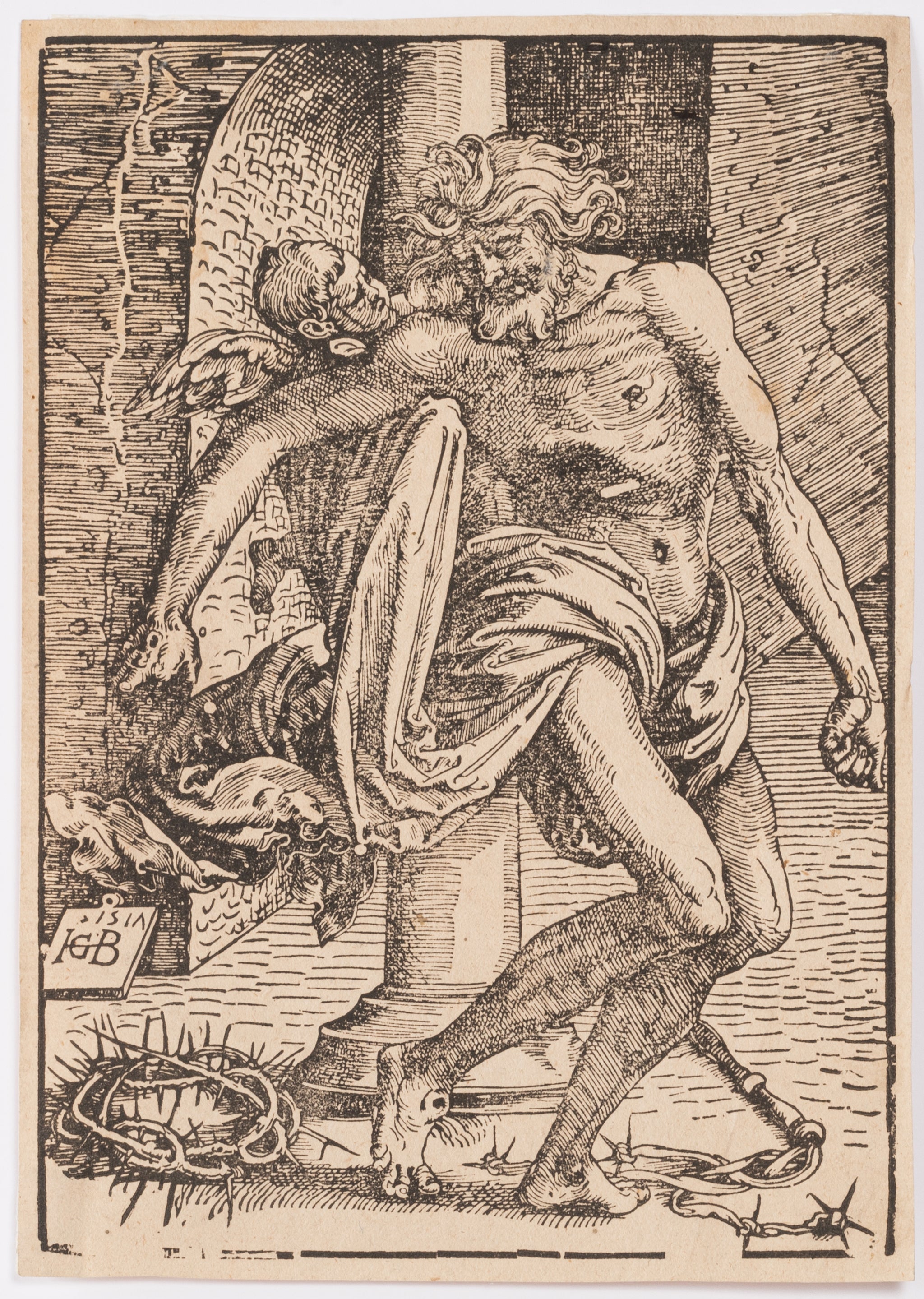 Le Christ à la colonne portant les stigmates.  1517.