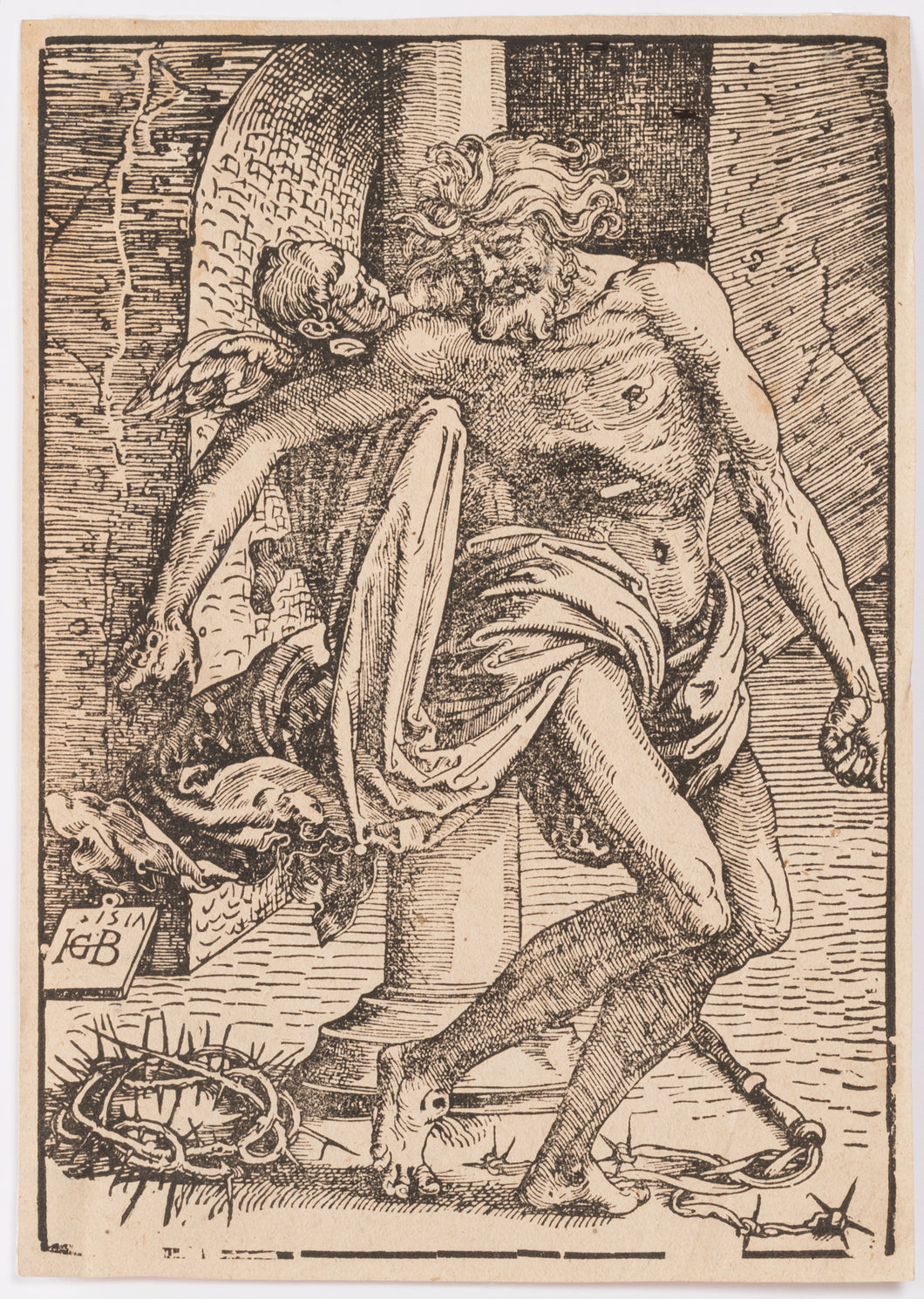 Le Christ à la colonne portant les stigmates.  1517.