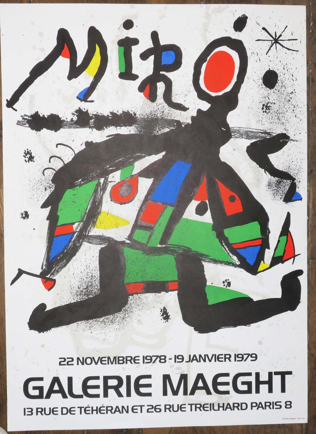 Miro, Affiche d'Exposition, Galerie Maeght. 