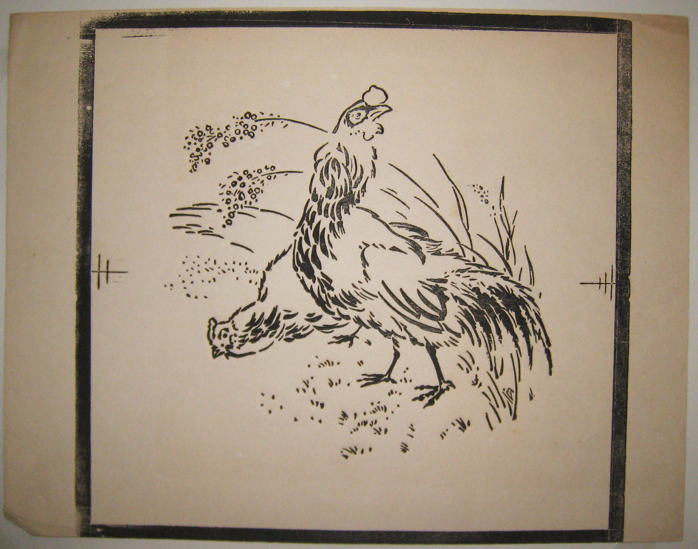 [Assiette: Les poules].