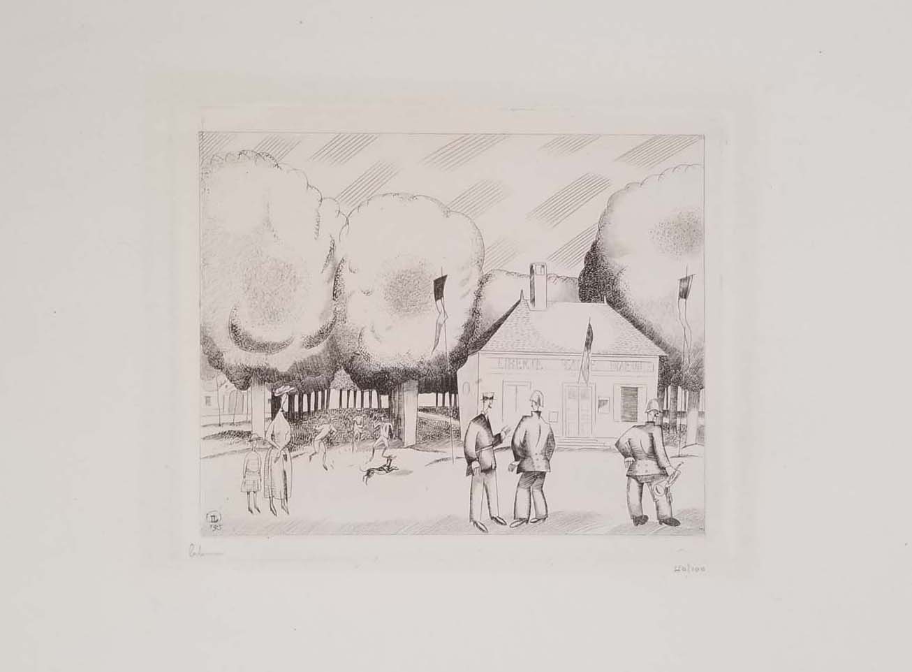 [Devant la mairie]. 1925.