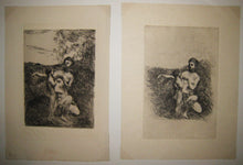 Charger l&#39;image dans la galerie, Vénus coupant les ailes de l&#39;Amour (1ère et 2ème planche). c.1869-

