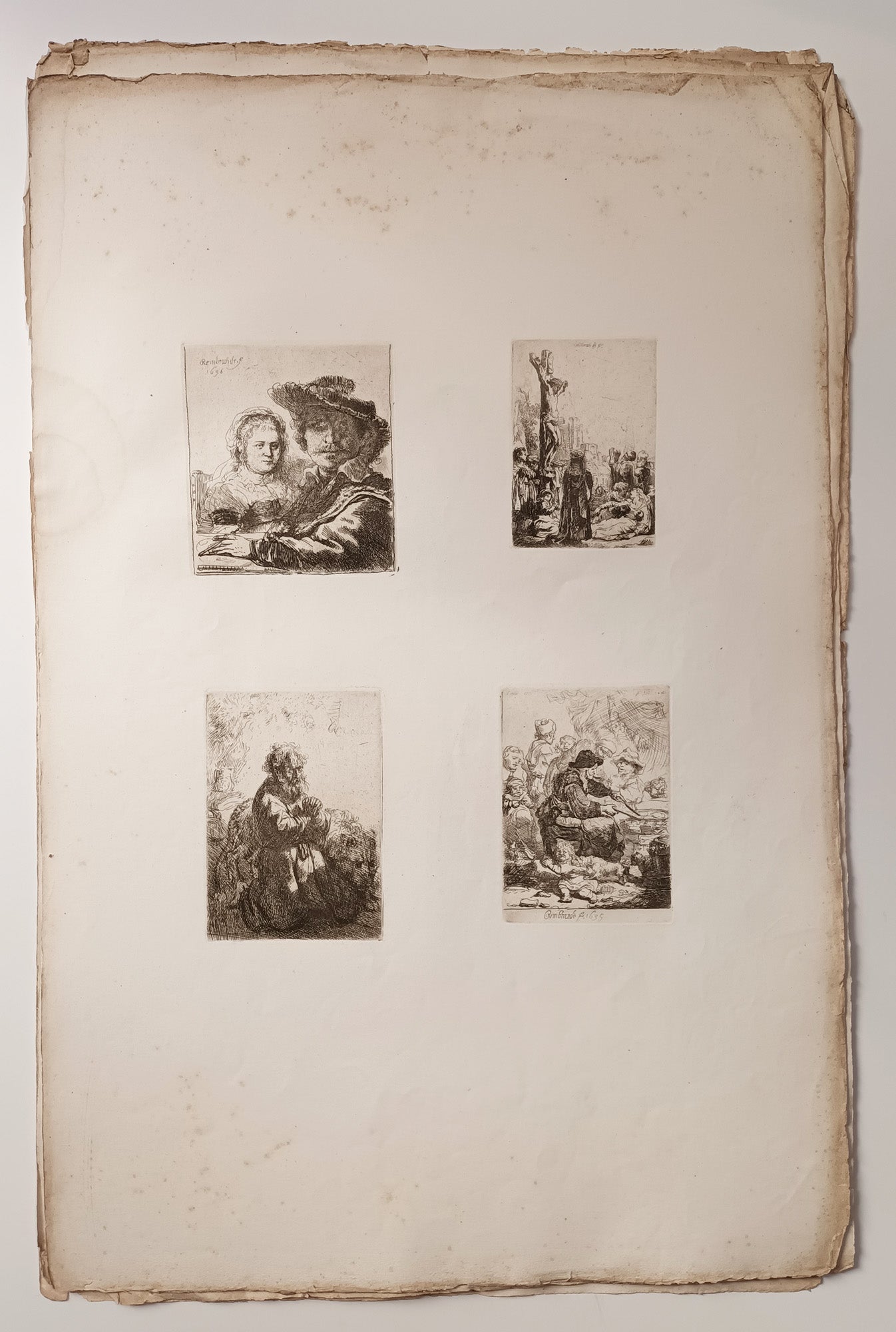 RARE ALBUM D'EAUX-FORTES DE REMBRANDT - Rembrandt, sa vie et ses œuvres. Paris, Ferdinand Sartorius éditeur, s.d. [vers 1843-1846].