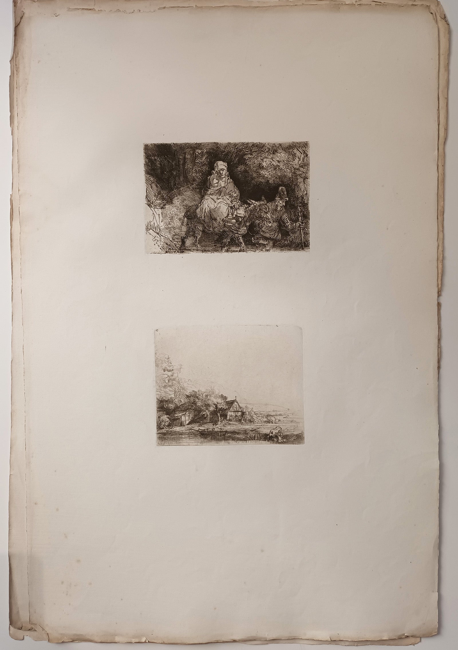 RARE ALBUM D'EAUX-FORTES DE REMBRANDT - Rembrandt, sa vie et ses œuvres. Paris, Ferdinand Sartorius éditeur, s.d. [vers 1843-1846].