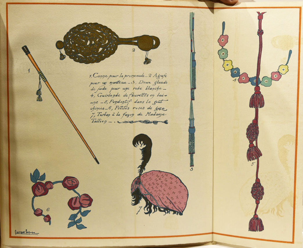 [Accessoires et bijoux]. Les Choses de Paul Poiret vues par Georges Lepape. 1911.